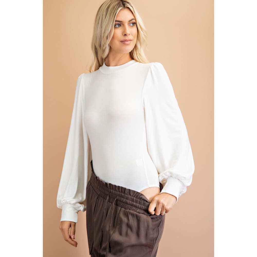 Long Sleeve Scoop Neck Bodysuit